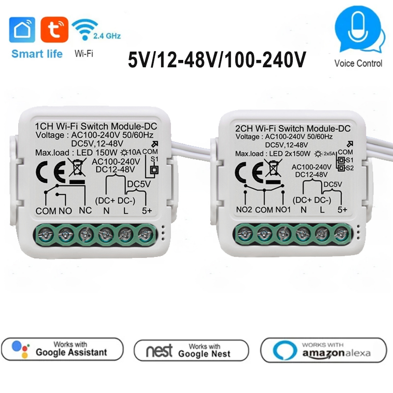 Tuya 4 Channel - Tuya Smart Dry Contact Switch Module