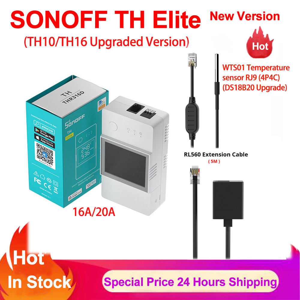 Sonoff TH Elite 16A 20A Wifi S - Sonoff Basic recension och pris