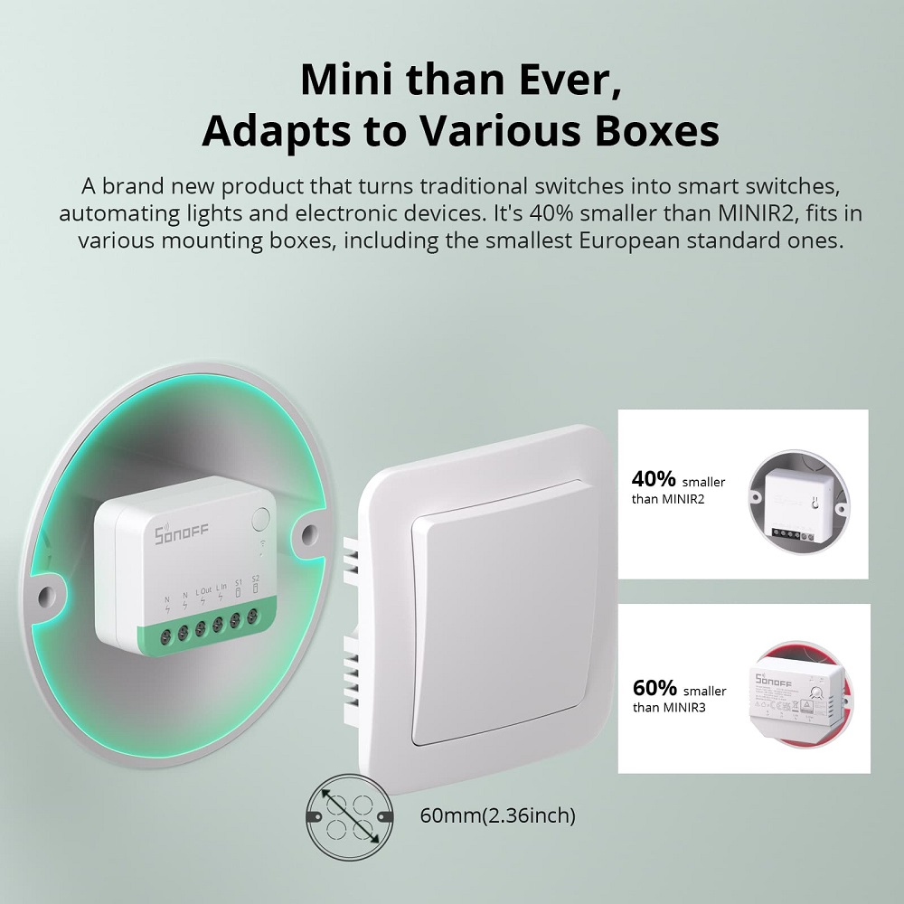 SONOFF MINIR4M MINI Extreme Wi - Sonoff recension och pris